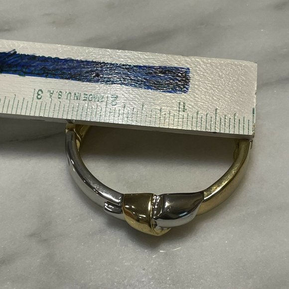 banana republic silver gold tone knot bracelet - Picture 8 of 8